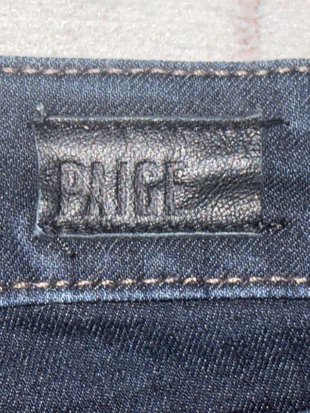 PAIGE Skyline Skinny Jeans 25 Dark Wash Mid Rise Stretch Denim Womens - Picture 9 of 10